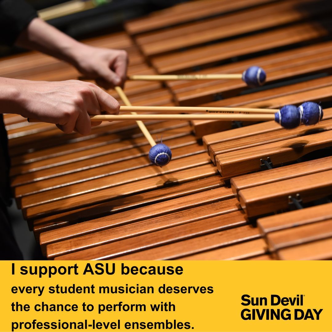 Sun Devil Giving Day is just around the corner! Please support ASU Wind Bands if you can—our students deserve it. You can find the donation link in our bio.

#ASUWindBands