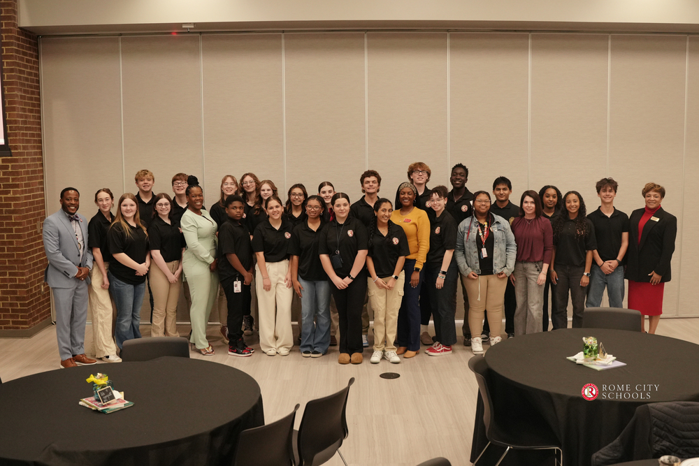 Students, Board Members Enjoy Breakfast Meeting rcs.rome.ga.us/o/rms/article/…