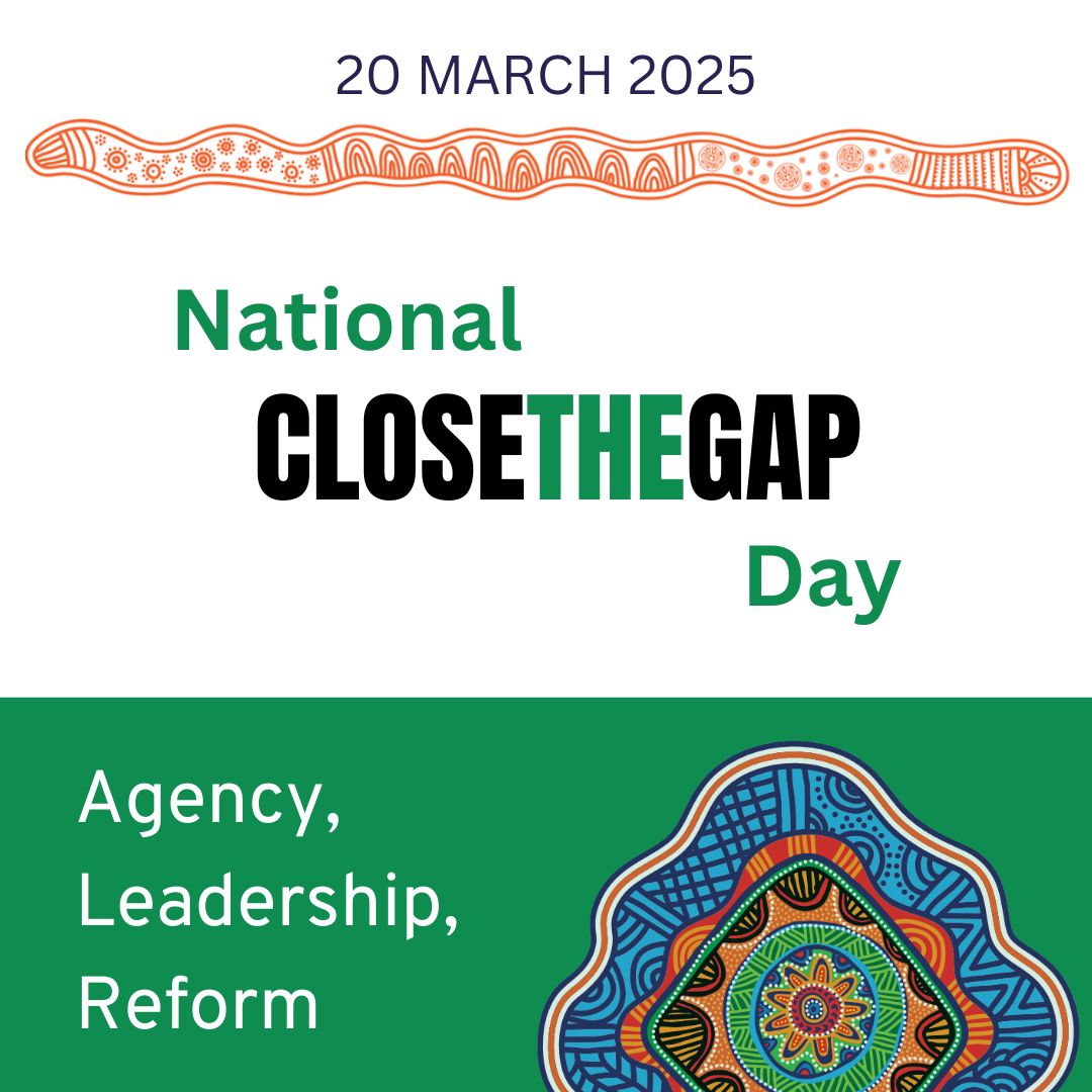 #CloseTheGapDay is a reminder of the importance of Aboriginal and Torres Strait Islander led solutions in addressing health inequities. It’s time for meaningful action; click here to get involved → closethegap.org.au.

#AASW #ClosetheGap