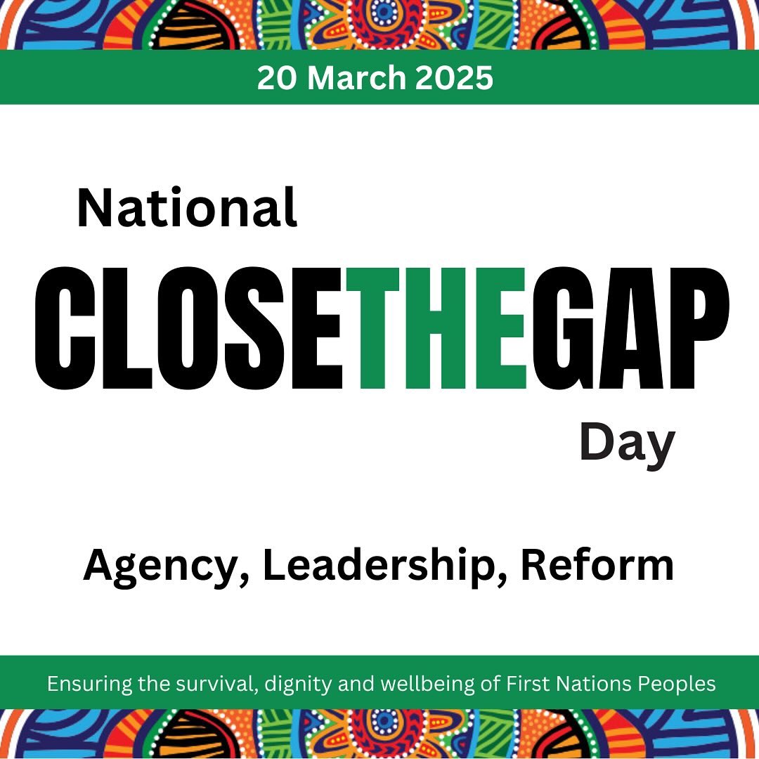 Today is National Close the Gap Day - a national day of action that calls for better health outcomes for Aboriginal and Torres Strait Islander peoples.  

Read more about today here 👉🏽 facebook.com/share/p/1A2sJ3… 

#NationalCloseTheGapDay2025 #ClosetheGap
