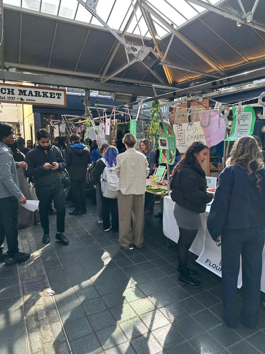Our Sixth Form students showcasing their entrepreneurial skills at the Young Enterprise trade fair, selling stylish bracelets. This experience enhanced their marketing and financial management skills while boosting their confidence and providing insights into the business world.