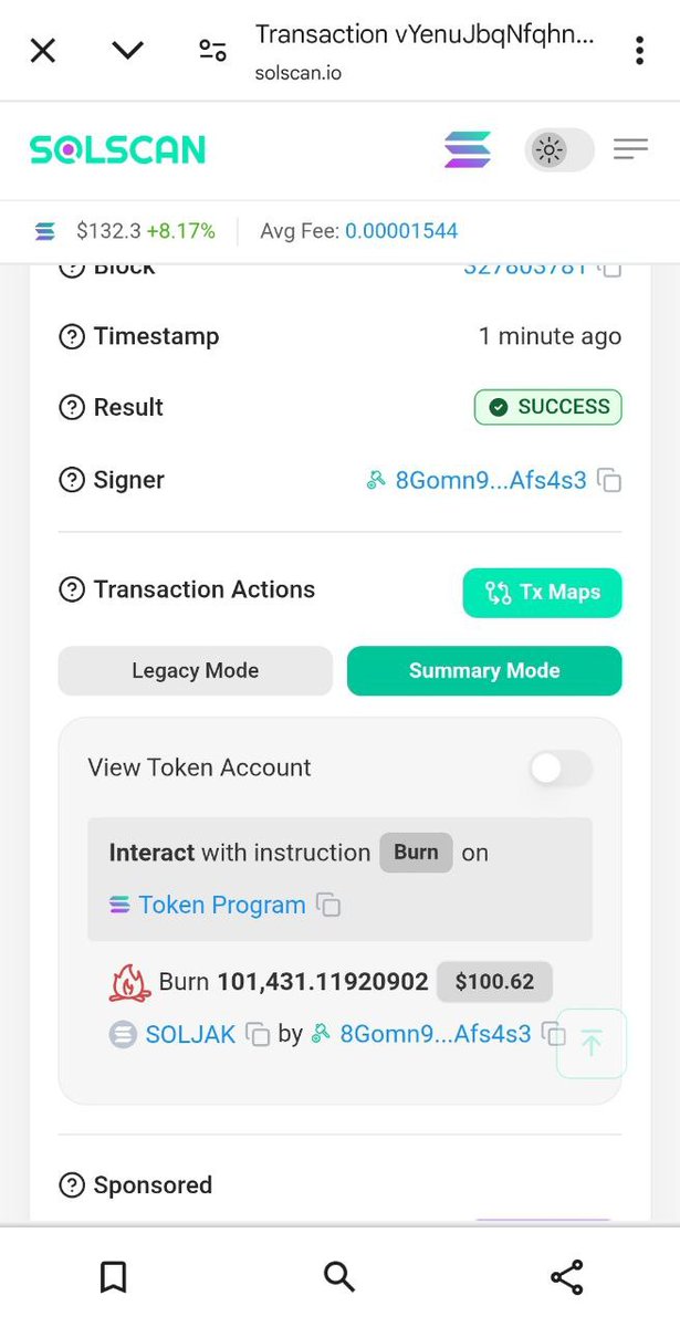 SoljakCTO's tweet photo. Yo fam! Just burned 1% of the Soljak token supply with my AI goggles locked in 🥽🔒#SoljakBurn 🔥

tx ID: vYenuJbqNfqhngEgmtumR7xeGipjkimnFyN2oRQy5DAtWnSfeWKsi2WA6bj9kQX9Ki6JtdjqjFkZjQ9h7eTqg4Z 

[Loading.].. #GogglesON 🟢 What's next?! https://t.co/LDSXPd0aXB