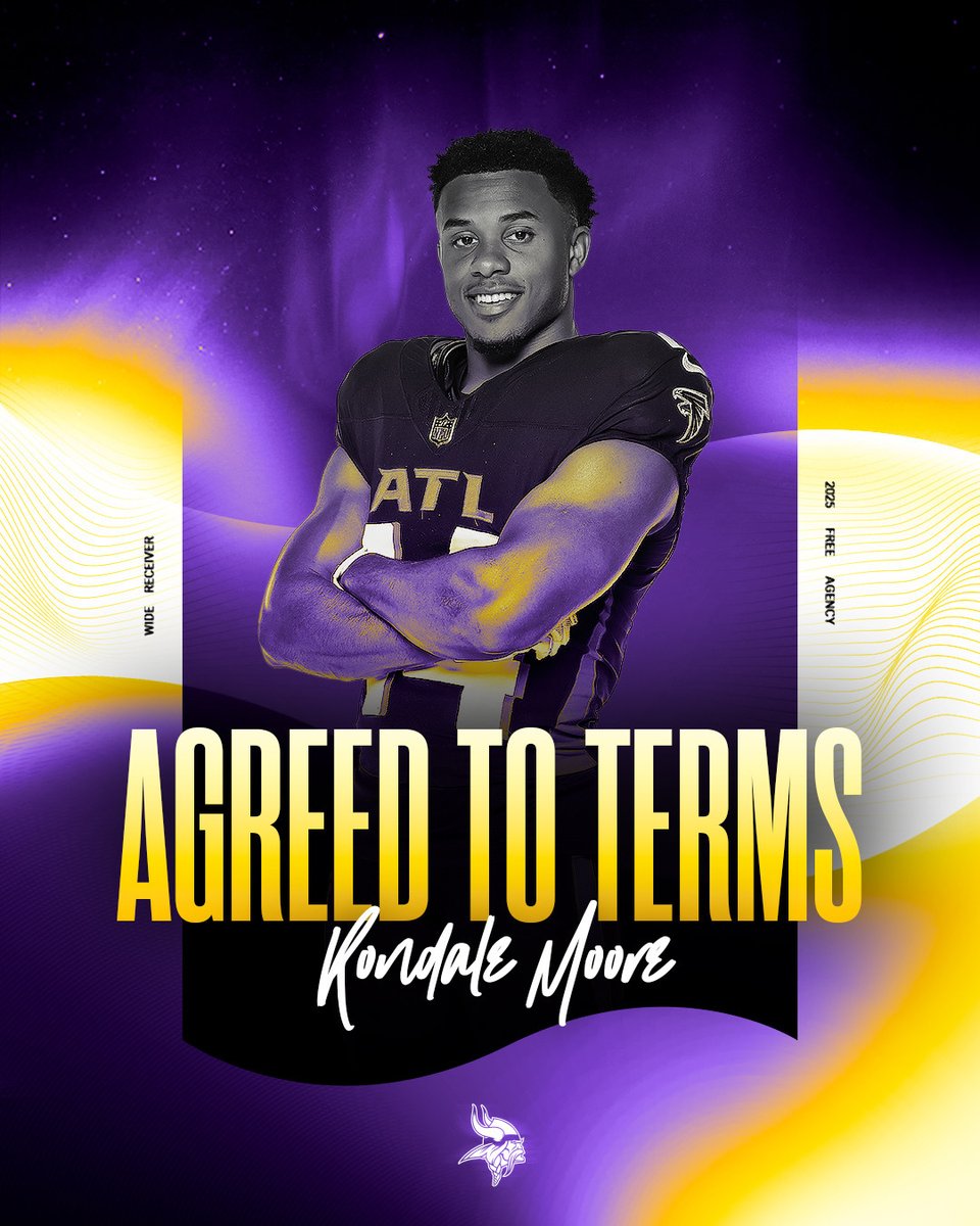 Vikings's tweet image. The #Vikings have agreed to terms with WR @moore_rondale. 

mnvkn.gs/41y5hng
