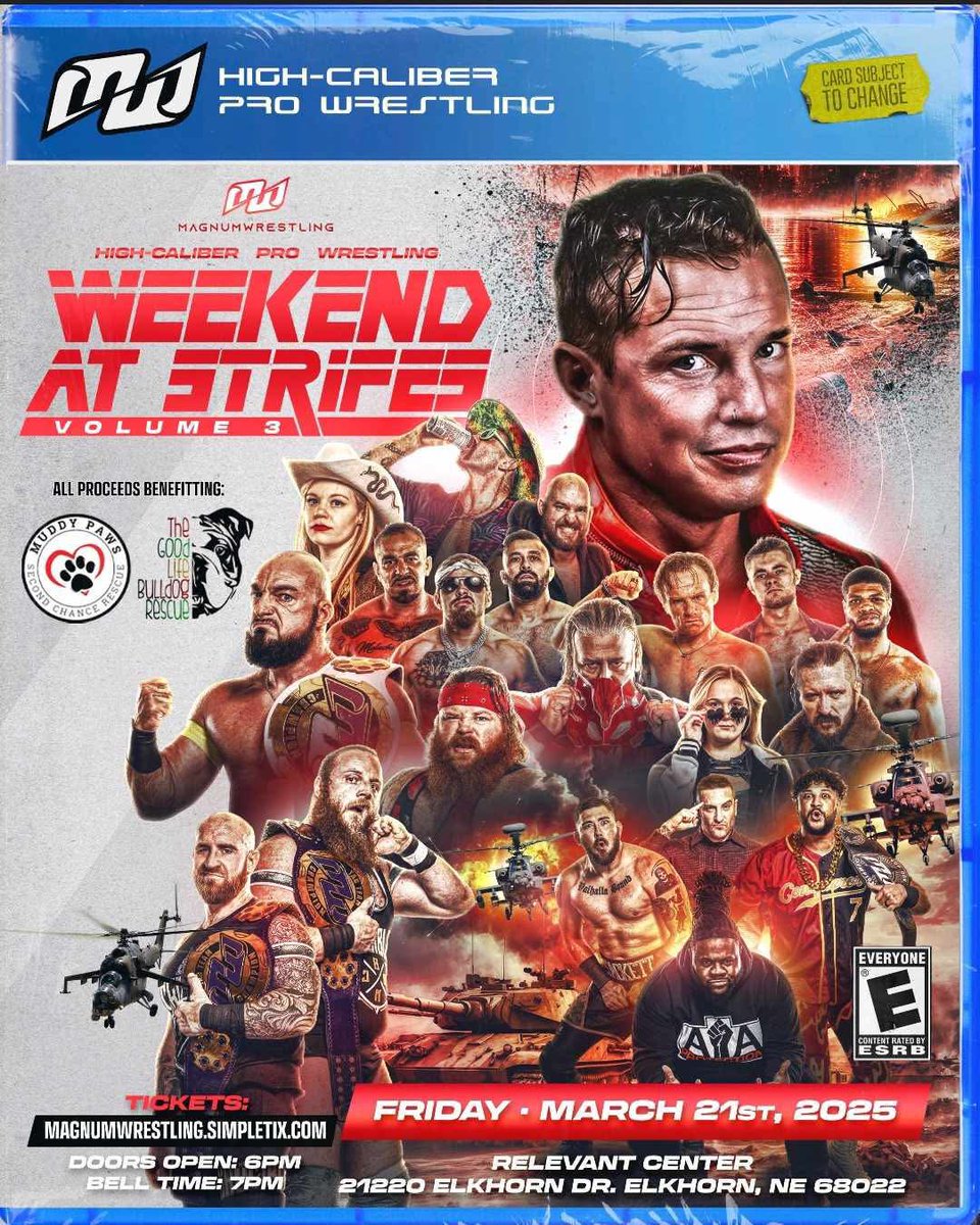 MAGNUMWRESTLING's tweet photo. It may look like winter out there you head to #AEWDynamite but Friday, we’re heating things up! Tickets are getting thinner by the minute so if you haven’t grabbed yours, now is the time!
https://t.co/YCizJhhAvd
#indiewrestling #aew #omahanebraska #omahaevents #aewlive https://t.co/66EMTxF0AC