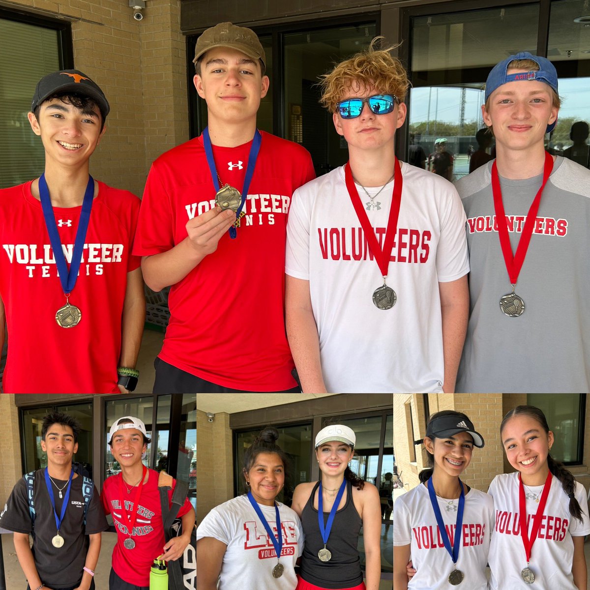 The JV Volunteer tennis team took care of business today! Keep up the great work.
