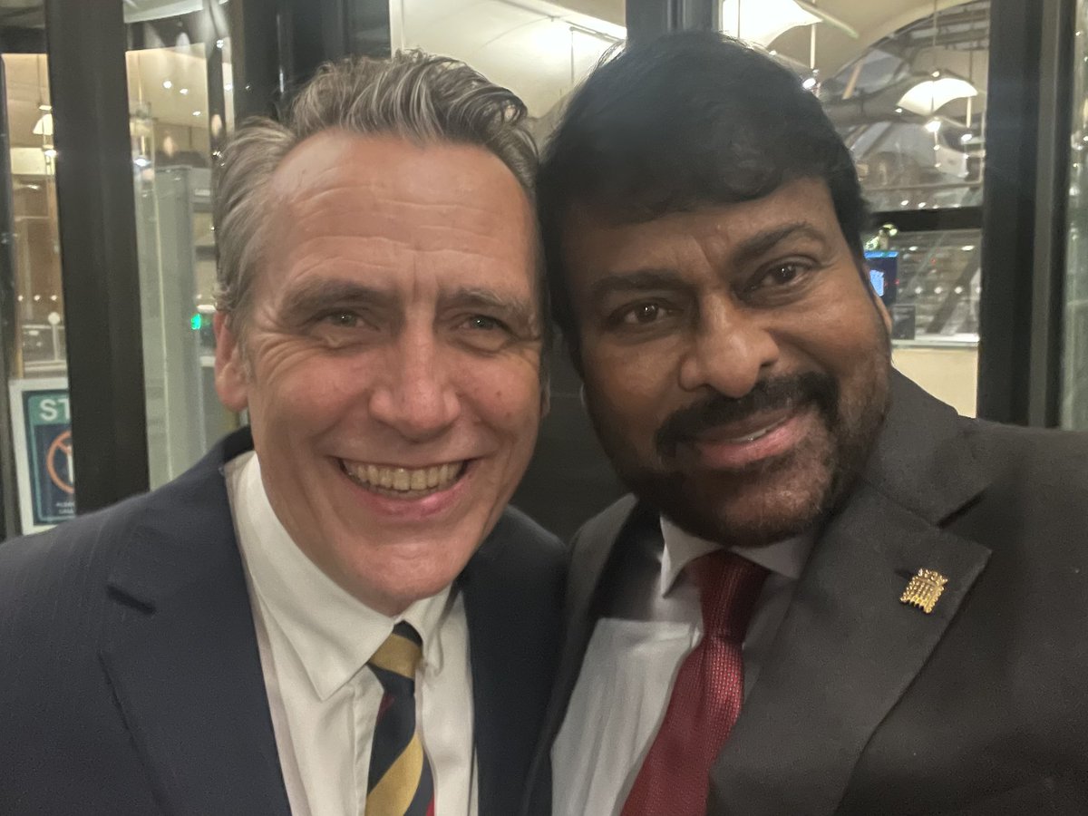 Congratulations <a href="/KChiruTweets/">Chiranjeevi Konidela</a> on receiving the <a href="/BridgeIndiaOrg/">Bridge India</a> Lifetime Achievements Award at <a href="/UKParliament/">UK Parliament</a> for your outstanding contribution to 🇮🇳 cinema and philanthropy. A much deserved acknowledgement of your hard work and dedication.