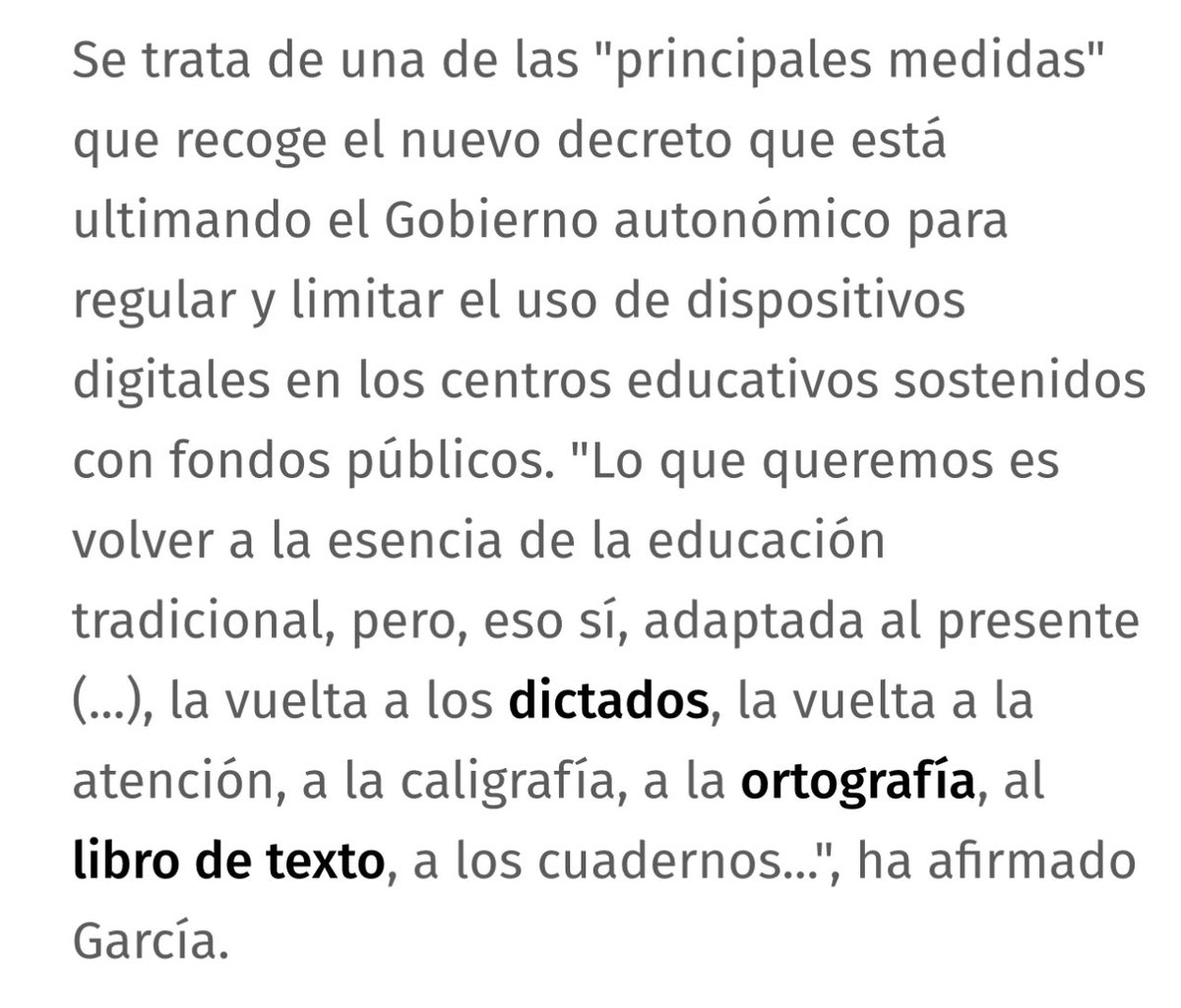 Nuevos decretos sin consultar a la comunidad educativa. Porque está claro que el alumnado aprende a pensar haciendo dictados y practicando la ortografía. Habrá que ver el texto final, pero estaría bien dejar la Educación a un lado de los piques políticos.