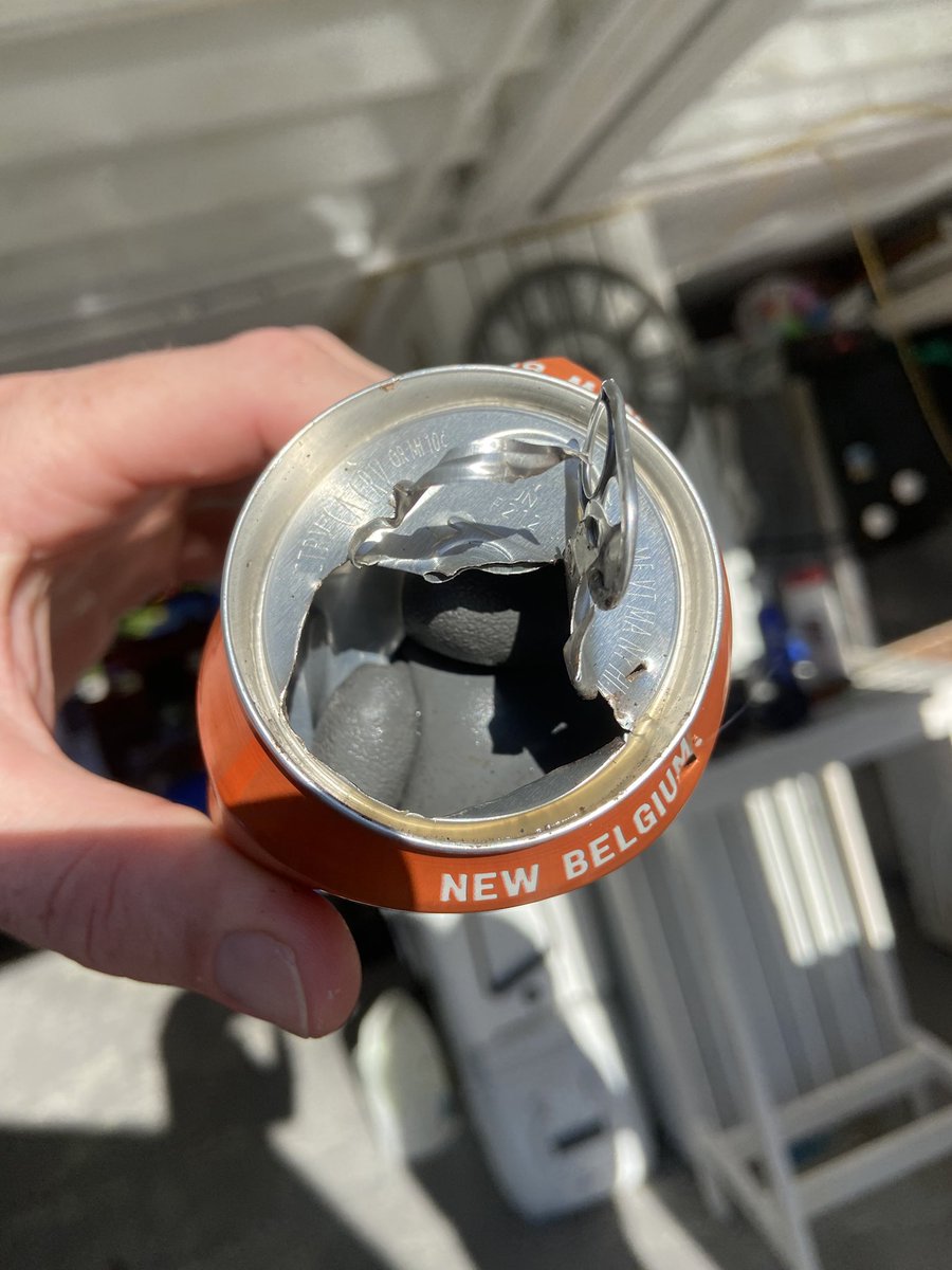 EMarieC1's tweet photo. @voodooranger my husband found a rubber glove in his beer https://t.co/GpQX3GRFGy