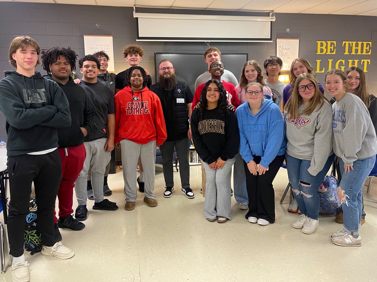 Hailey O'Connor (@miss_oconnor_h) on Twitter photo We are so grateful to be in a community that pours into our students!
Thank you, CJ, for coming to speak to my leadership class today! <a href="/lifept/">LifePoint Church</a> <a href="/SmyrnaBulldog/">Smyrna Bulldog</a> #OnlyOneSHS We are so grateful to be in a community that pours into our students!
Thank you, CJ, for coming to speak to my leadership class today! <a href="/lifept/">LifePoint Church</a> <a href="/SmyrnaBulldog/">Smyrna Bulldog</a> #OnlyOneSHS