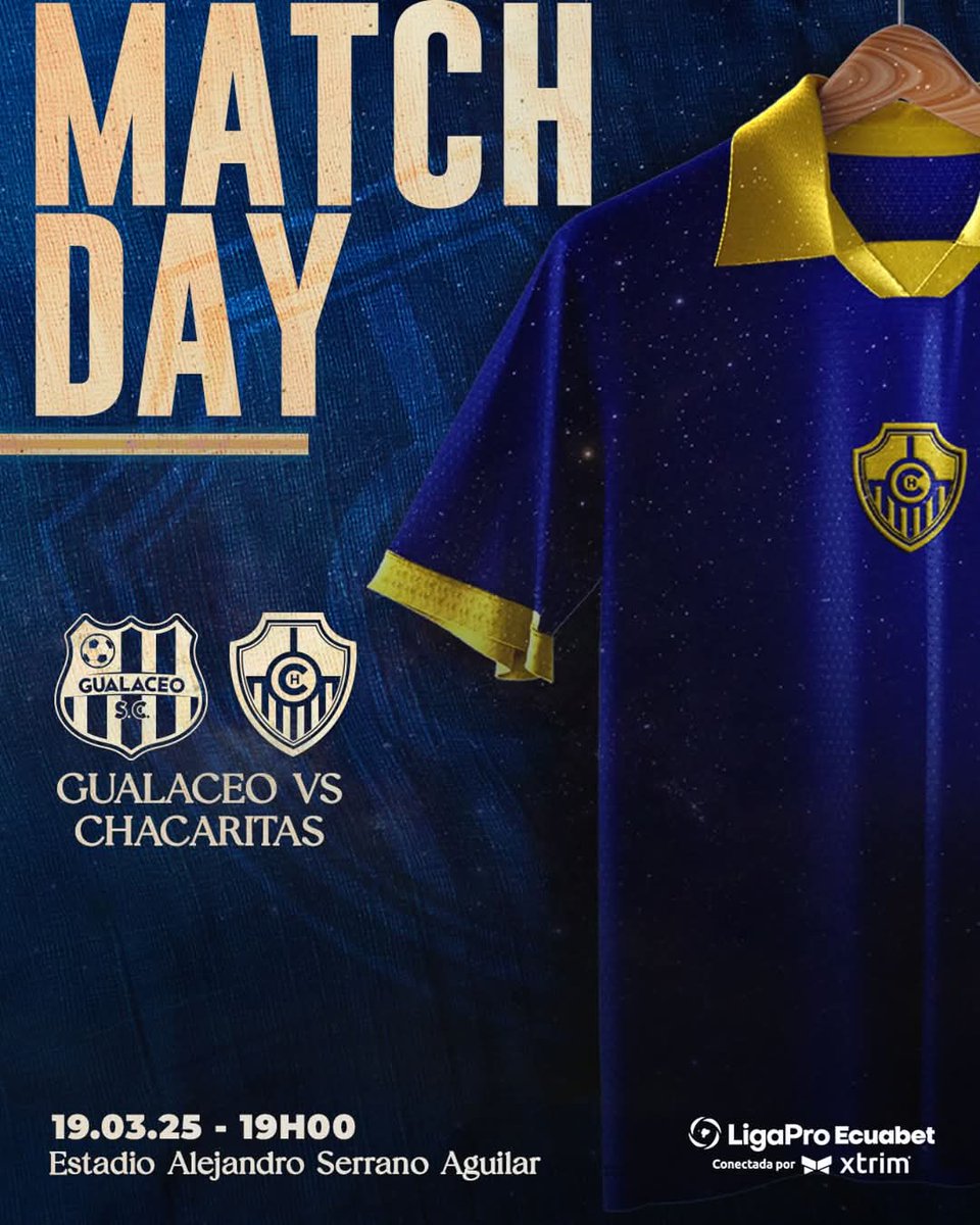 Nuestro XI INICIAL 🟡🔵

Primera Fecha, Serie B Liga Pro 

#ChacaritasFC #LigaProSerieB