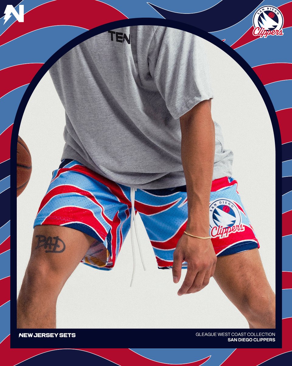 NewJerseySets's tweet photo. The West Coast hoop shorts collection with the @nbagleague. Featuring the  @SDClippers https://t.co/tNcLWdOg08