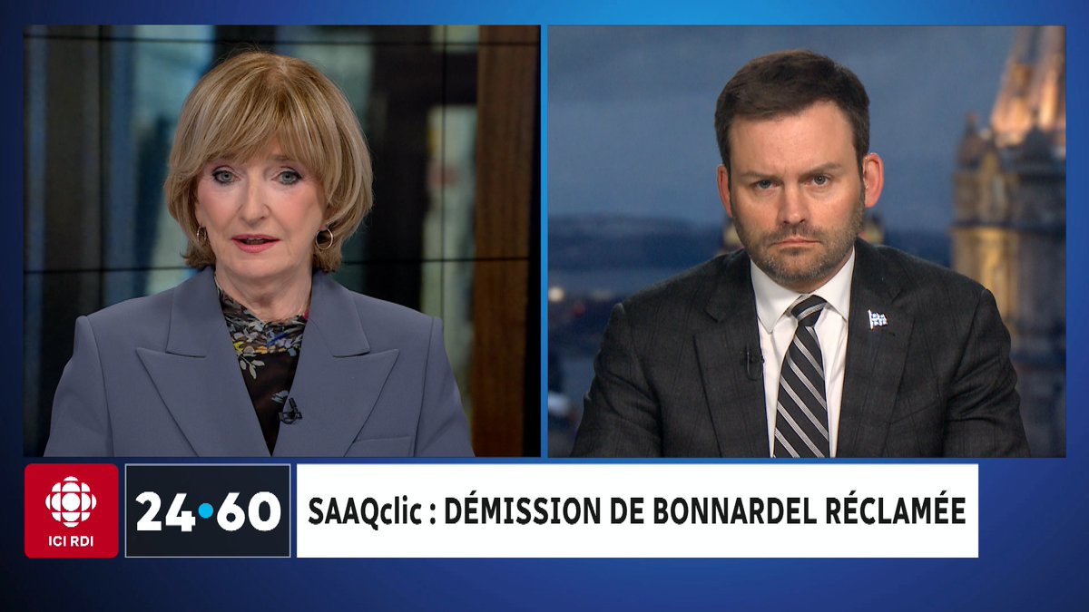 La CAQ empêtrée dans le fiasco SAAQclic, les oppositions exigent la démission du ministre François Bonnardel. Que savait-il?

J'en discute avec le chef du Parti québécois (PQ) <a href="/PaulPlamondon/">Paul St-Pierre Plamondon</a>.

rc.ca/TJdRPG

#RDI2460
#polqc