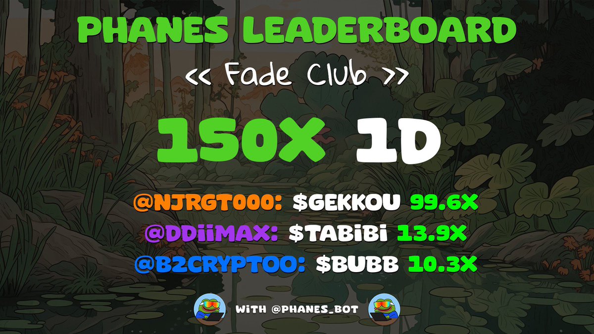 Fade Club tweet media