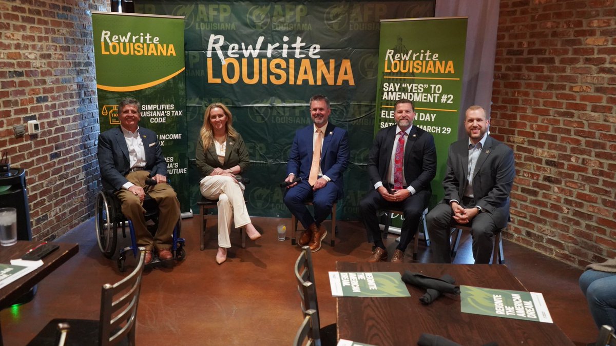 AFPLouisiana's tweet photo. Exciting discussions happening in Broussard, LA right now! We're diving deep into how Amendment #2 is a game-changer for Louisiana's economy. ⚜️ Let’s make our state more prosperous together! @AFPhq #Amendment2 #Louisiana #YesOn2 https://t.co/CDeTUbhKiT