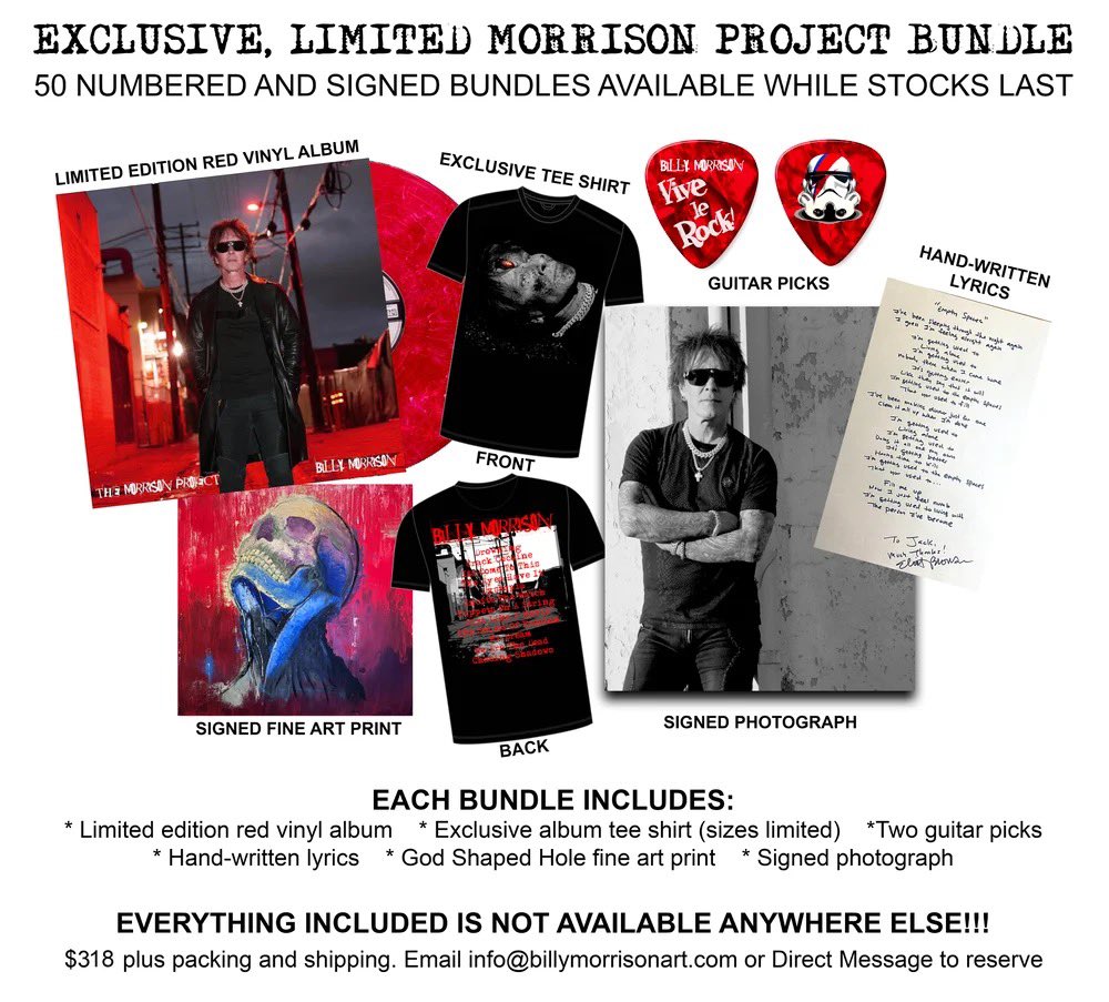 BILLY MORRISON (@billymorrison) on Twitter photo I have five of these bundles left! Time to see them go to good homes and move on! Everything in the bundle is unique and signed. There were 50 bundles and these are the last five left. Grab yours now! Email info@billymorrisonart.com or direct message me here for details. I have five of these bundles left! Time to see them go to good homes and move on! Everything in the bundle is unique and signed. There were 50 bundles and these are the last five left. Grab yours now! Email info@billymorrisonart.com or direct message me here for details.