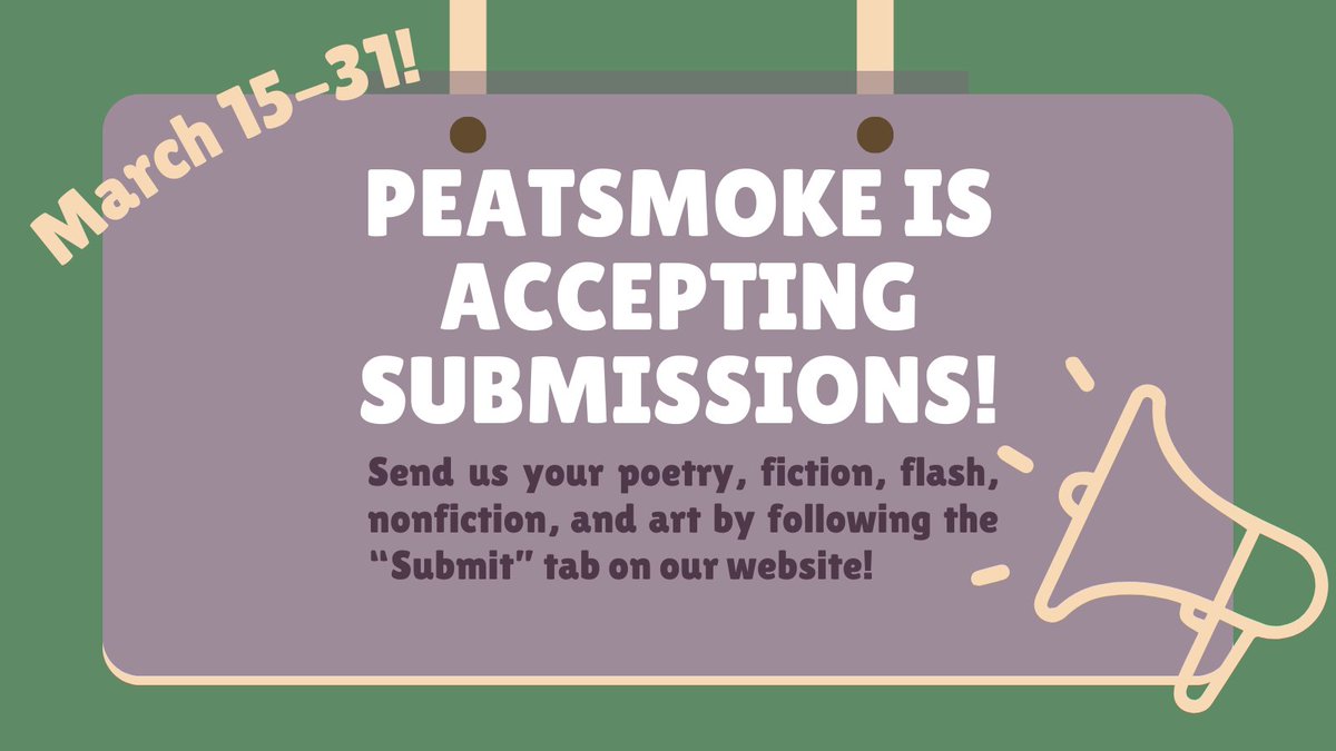 PsmokeJournal's tweet photo. In case you missed it, we are OPEN for submissions until March 31! https://t.co/v25TTH9eFw