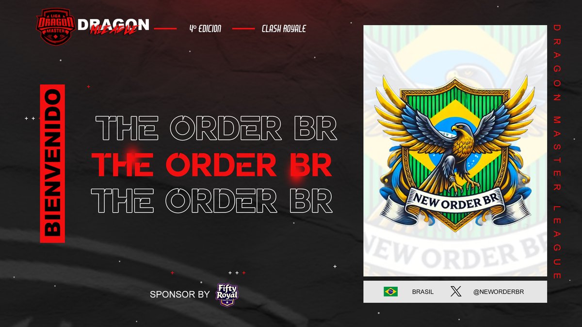 Dragon MLeague (@liga_dragonmgg) on Twitter photo #CR | Presentación✨ | 34/36 🔥
🇧🇷 | <a href="/NewOrderBRR/">NewOrderBR</a>
Otro equipo brasileño con grandes sueños en esta competición, para demostrar de que están hechos 🧐🥴
#DragonMLeague #GoDML #CR | Presentación✨ | 34/36 🔥
🇧🇷 | <a href="/NewOrderBRR/">NewOrderBR</a>
Otro equipo brasileño con grandes sueños en esta competición, para demostrar de que están hechos 🧐🥴
#DragonMLeague #GoDML