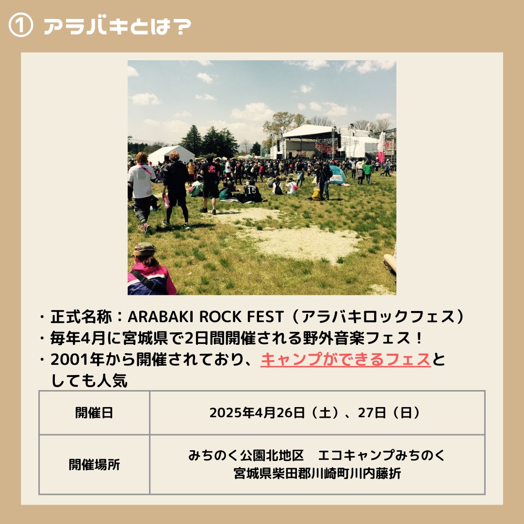 アラバキ ARABAKI ROCK FEST 2025駐車場 2日通し券 - メルカリ