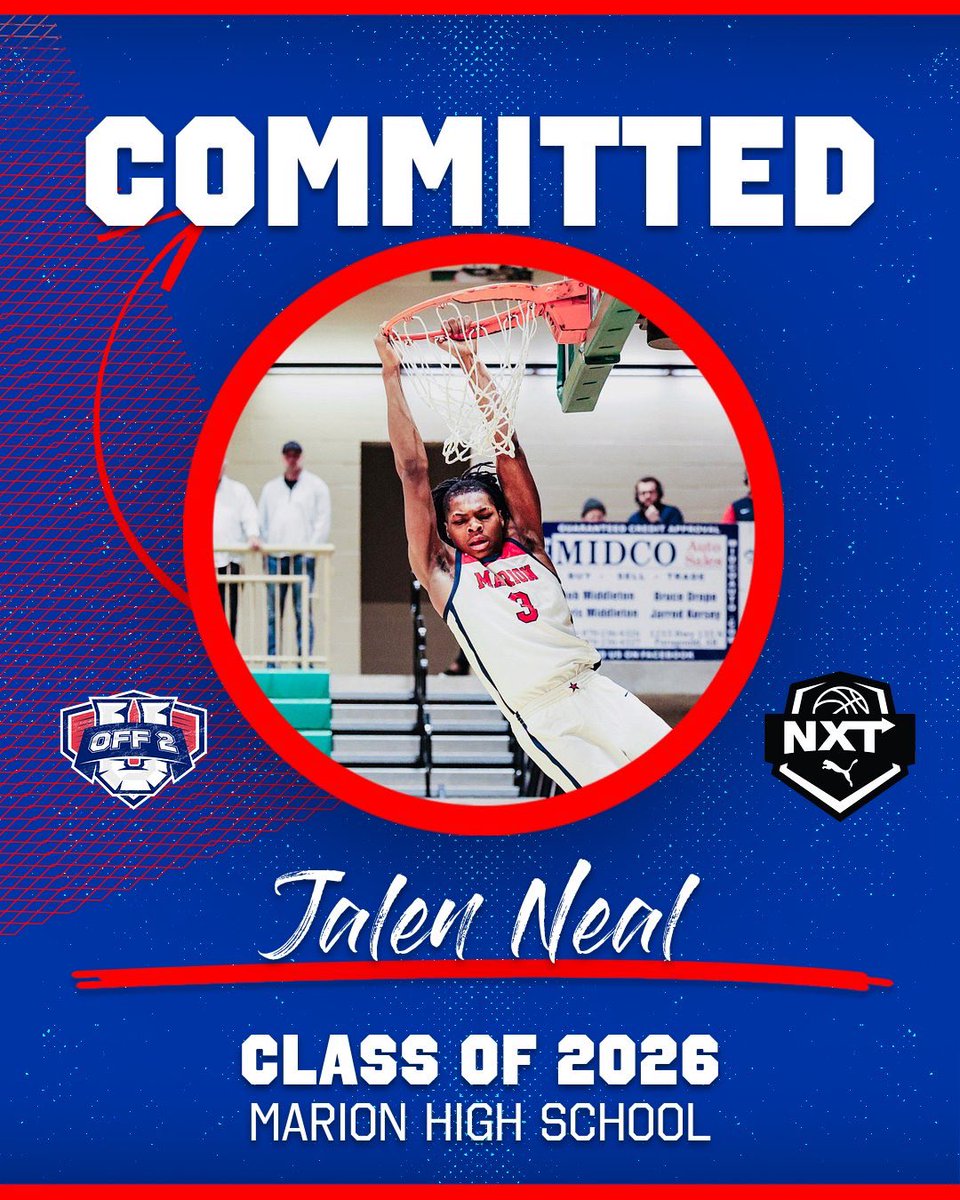 We want to welcome Jalen Neal to the U!! <a href="/JalenNeal_3/">Jalen Neal</a> is an explosive wing who plays above the rim and stretches the floor. He can change the game defensively and has an extremely high motor. We are looking forward to a big summer 🏀🔥 #OFF2U