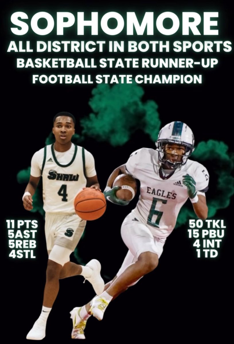 A_shaw4's tweet image. A few things I’ve accomplished this year in sports. 💚🤍