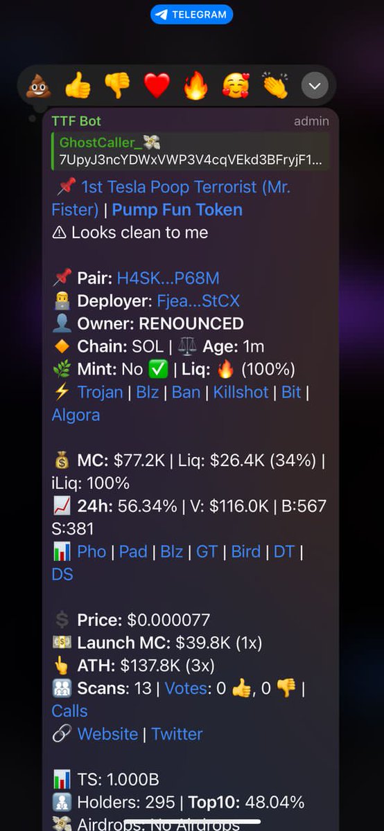 GhostCallerr_'s tweet photo. 3.8x up from my call on $MR.FISTER
Called on my private tg
CA;

7UpyJ3ncYDWxVWP3V4cqVEkd3BFryjF1veNsShXUpump https://t.co/wxTx6YJFjV