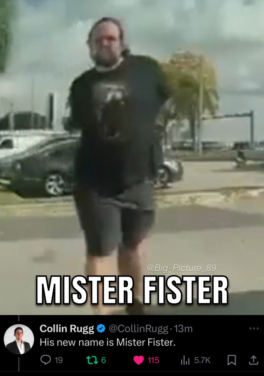 Big_Picture_89's tweet photo. @libsoftiktok Imagine being known as Mister Fister for the rest of your life 💀 https://t.co/hYStqGF8zh