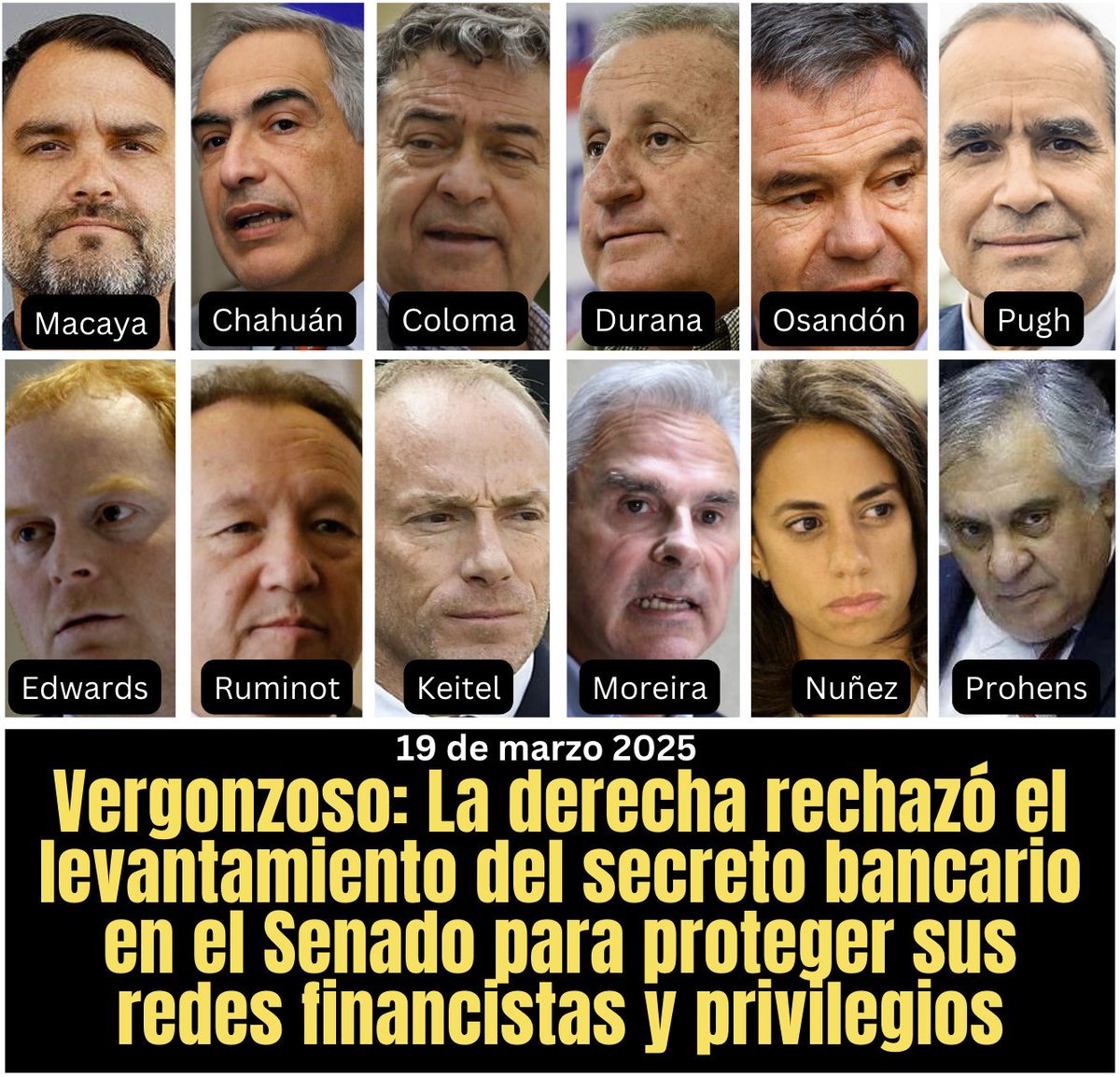 estamosconboric's tweet image. Indignante: ¿Queda claro el origen de la corrupción en Chile? #SecretoBancario