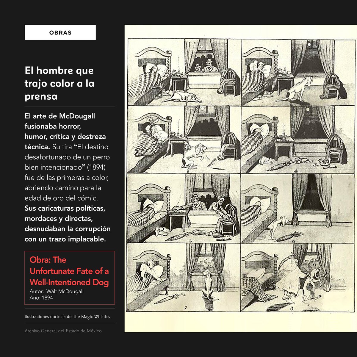 agem_mex's tweet photo. Hasta su fallecimiento en marzo de 1938, @WaltMcdougall, fue pionero en las tiras cómicas a color, moldeando el #LenguajeVisual, su ingenio transformó al #periódico en un medio dinámico, demostrando que la narrativa visual es tan convincente como la palabra escrita. #AGEMÉX https://t.co/JfWzE2wCJU