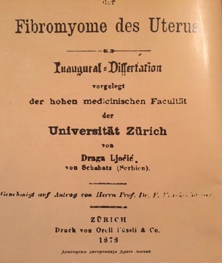 Biljana Parapid, MD, PhD, FESC (@biljana_parapid) on Twitter photo Kudos to <a href="/WomenAs1/">Women As One</a> ‼️ 🥰
#Serbia’s 1st woman MD was Dr Draginja-Draga Ljočić Milošević (1855–1926).
Entered University of Zürich 🇨🇭 in 1872, graduated in 1879 & licensed to practice in 🇷🇸 in 1881, she was also the 1st female doctor during Balkan Wars & WWI.
<a href="/mirvatalasnag/">MIЯVΛƬ #IC</a> Kudos to <a href="/WomenAs1/">Women As One</a> ‼️ 🥰
#Serbia’s 1st woman MD was Dr Draginja-Draga Ljočić Milošević (1855–1926).
Entered University of Zürich 🇨🇭 in 1872, graduated in 1879 & licensed to practice in 🇷🇸 in 1881, she was also the 1st female doctor during Balkan Wars & WWI.
<a href="/mirvatalasnag/">MIЯVΛƬ #IC</a>