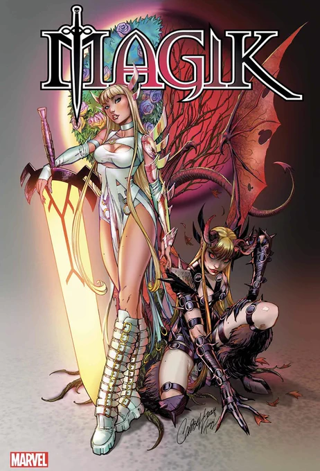 Out Today at comic shops Everywhere! And  signed at  ! #MAGIK #3 featuring the main cover by me and  on colors. #marvelrivals #marvelrivalsfanart 