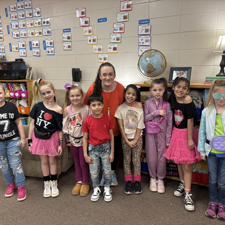 CESLearning4ALL's tweet photo. Book Fair is radical! Today we dressed in 80's style. https://t.co/DKLOyNSkFI