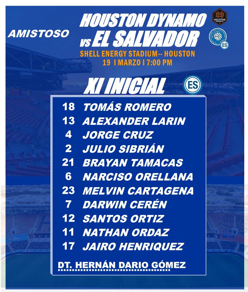 #FanáticosPlus | 🔥 ALINEACIÓN CONFIRMADA 🇸🇻

Se hizo oficial la PRIMERA alineación del “Bolillo” Gómez como nuevo entrenador de #LaSelecta. 🇸🇻⚽️

  ¿Opiniones? 💬
