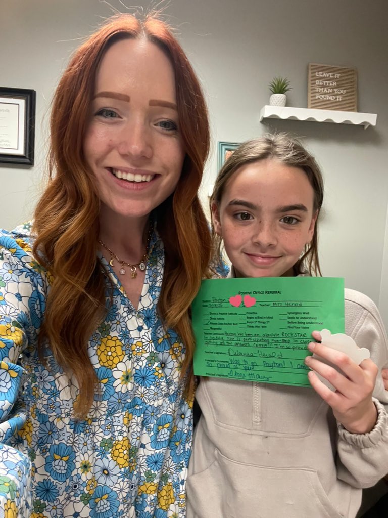 Jediah and Payton rocked it out in the classroom today! Congratulations on working hard! #AESpride