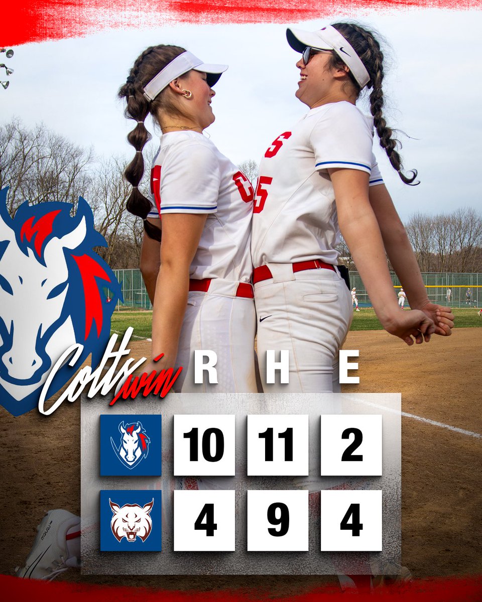 Chartiers Valley Softball (@charvalleysb) on Twitter photo COLTS WIN 10-4 IN THE HOME OPENER ‼️
<a href="/twalsh2025/">Taylor Walsh</a> ➡️ 2-for-4, RBI triple
<a href="/Annabellehelt29/">Annabelle Helt</a> ➡️ 2-for-4, 2 RBI
<a href="/duffill_lily/">lily duffill</a> ➡️ 2-for-3, 2B, 2 runs
<a href="/delaneyoc_2025/">Delaney O’Connor</a> ➡️ 1-for-4, 2B, 2 runs
And huge shoutout to Kaitlyn Truong for a big inning-ending outfield assist in the 2nd inning! COLTS WIN 10-4 IN THE HOME OPENER ‼️
<a href="/twalsh2025/">Taylor Walsh</a> ➡️ 2-for-4, RBI triple
<a href="/Annabellehelt29/">Annabelle Helt</a> ➡️ 2-for-4, 2 RBI
<a href="/duffill_lily/">lily duffill</a> ➡️ 2-for-3, 2B, 2 runs
<a href="/delaneyoc_2025/">Delaney O’Connor</a> ➡️ 1-for-4, 2B, 2 runs
And huge shoutout to Kaitlyn Truong for a big inning-ending outfield assist in the 2nd inning!