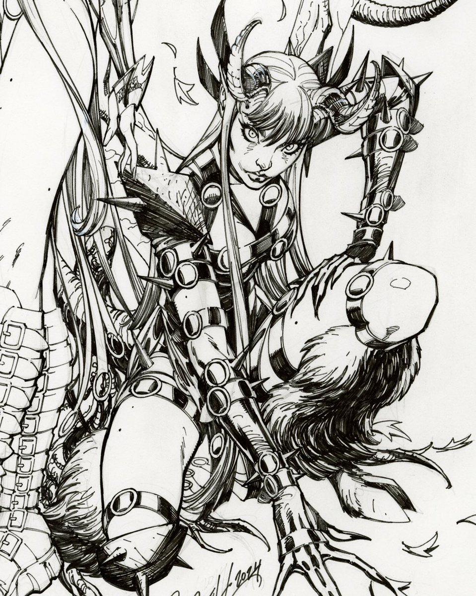Out Today at comic shops Everywhere! #MAGIK #3 featuring the main cover by me. ⏪️Swipe⏪️ To see the process that went into creating this cover! 
 #marvelrivals #marvelrivalsfanart #jscottcampbellart #comicbookart 