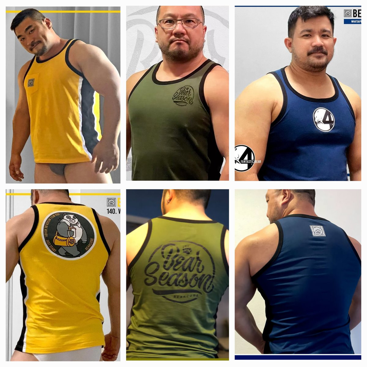 Bearcode_ph's tweet image. Summer is always 🔥. 
Stay cool and look hot at the same time with these tanktops 🐻
..
#bearcode #bearcodeph #bearcode_ph #tanktop