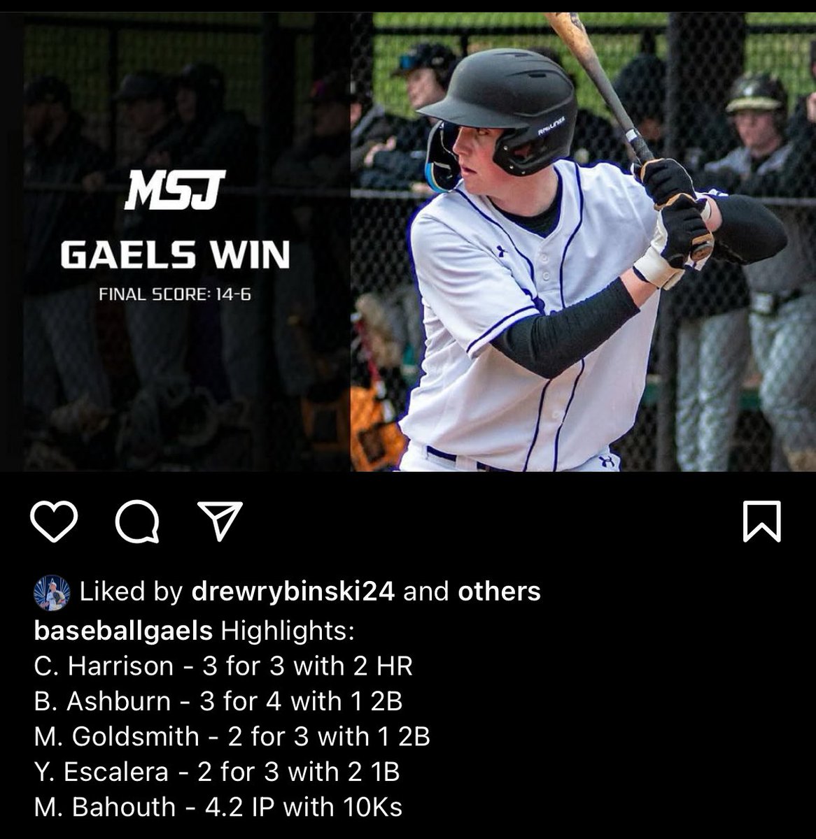MSJGaelsBaseball (@baseballgaels) on Twitter photo 