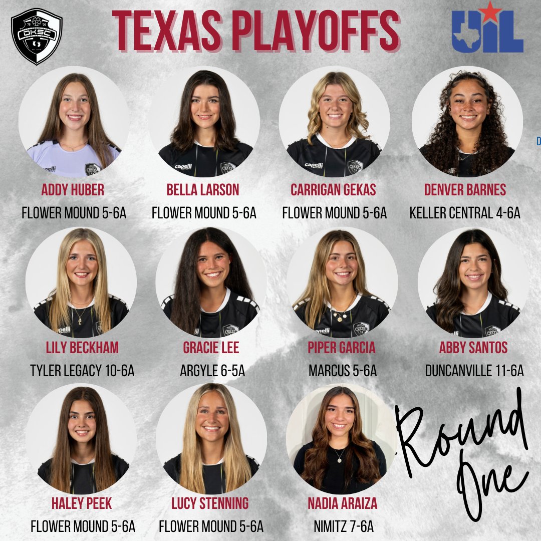 DKSC ECNL 06/07G (@07gdksc) on Twitter photo It's round one for the <a href="/uiltexas/">Texas UIL</a> soccer playoffs! Bi-district championships are on the line and our girls are ready to represent their high schools! Good luck to all players!! <a href="/DKSC_official/">D'Feeters Kicks Soccer Club</a> <a href="/tascosoccer/">TASCO</a> <a href="/Gosset41/">Brian Gosset</a> It's round one for the <a href="/uiltexas/">Texas UIL</a> soccer playoffs! Bi-district championships are on the line and our girls are ready to represent their high schools! Good luck to all players!! <a href="/DKSC_official/">D'Feeters Kicks Soccer Club</a> <a href="/tascosoccer/">TASCO</a> <a href="/Gosset41/">Brian Gosset</a>