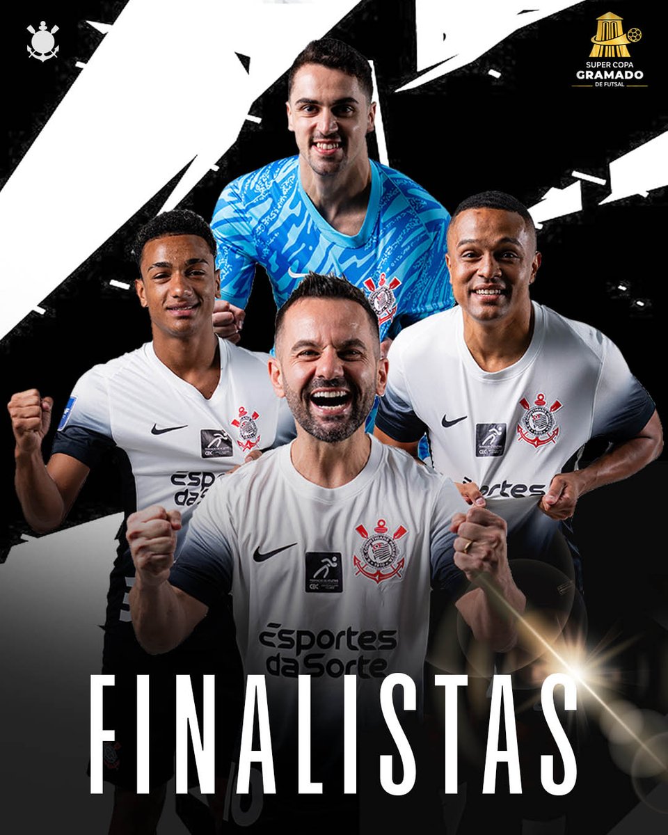 O nosso #CorinthiansFutsal é FINALISTA da Super Copa Gramado! 🖤🔥

ISTO É CORINTHIANS!! 👊🏽🦅

#CorinthiansFutsal
#VaiCorinthians