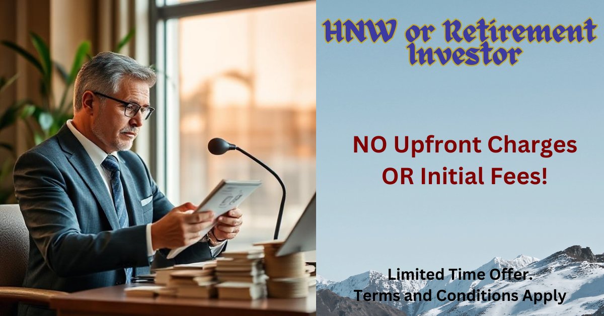 Are you a HNW or a Retirement Investor with $100,000 or more to invest?

No upfront charges or intial fees.

Offer valid until April 30, 2025. Terms and conditions apply.

#WealthManagement #InvestSmart #FinancialFreedom
#HNW #RetirementPlanning