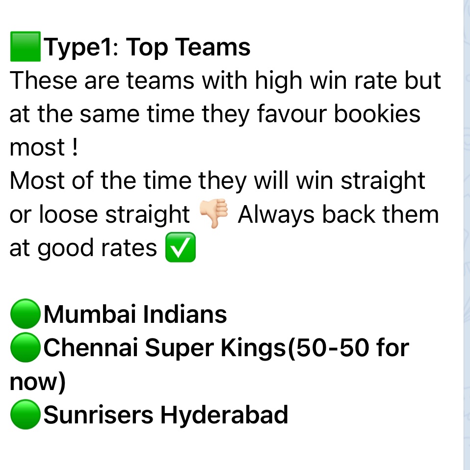 Dcricket2017's tweet photo. Hello everyone 

IPL overall preview for 2025 edition ⛳️

Defining the List into 3 types 💡

🔷Type 1: Top teams 
🔷Type 2: Bottom teams
🔷Type 3: Dark horse teams
#IPL2025 #ipl2025schedule #IPL #SportsGambling #bettingtips https://t.co/f1rZEGqJ6s
