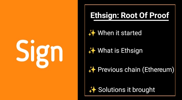 Bigsol_01's tweet photo. It all started with one innovation—and now we’ve landed here.
EthSign kicked it off. Let’s dig into the roots of Sign Protocol!🔥 https://t.co/gas39asrO2