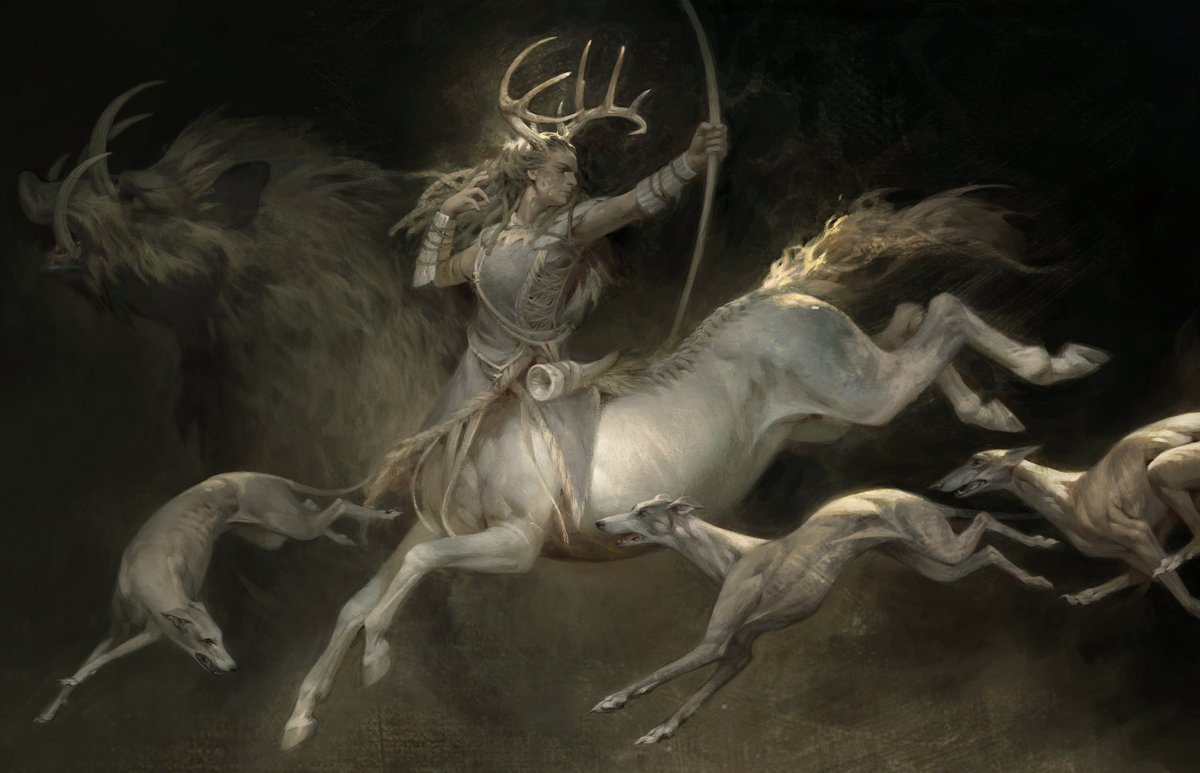 BettyWanJiang's tweet image. The Huntress