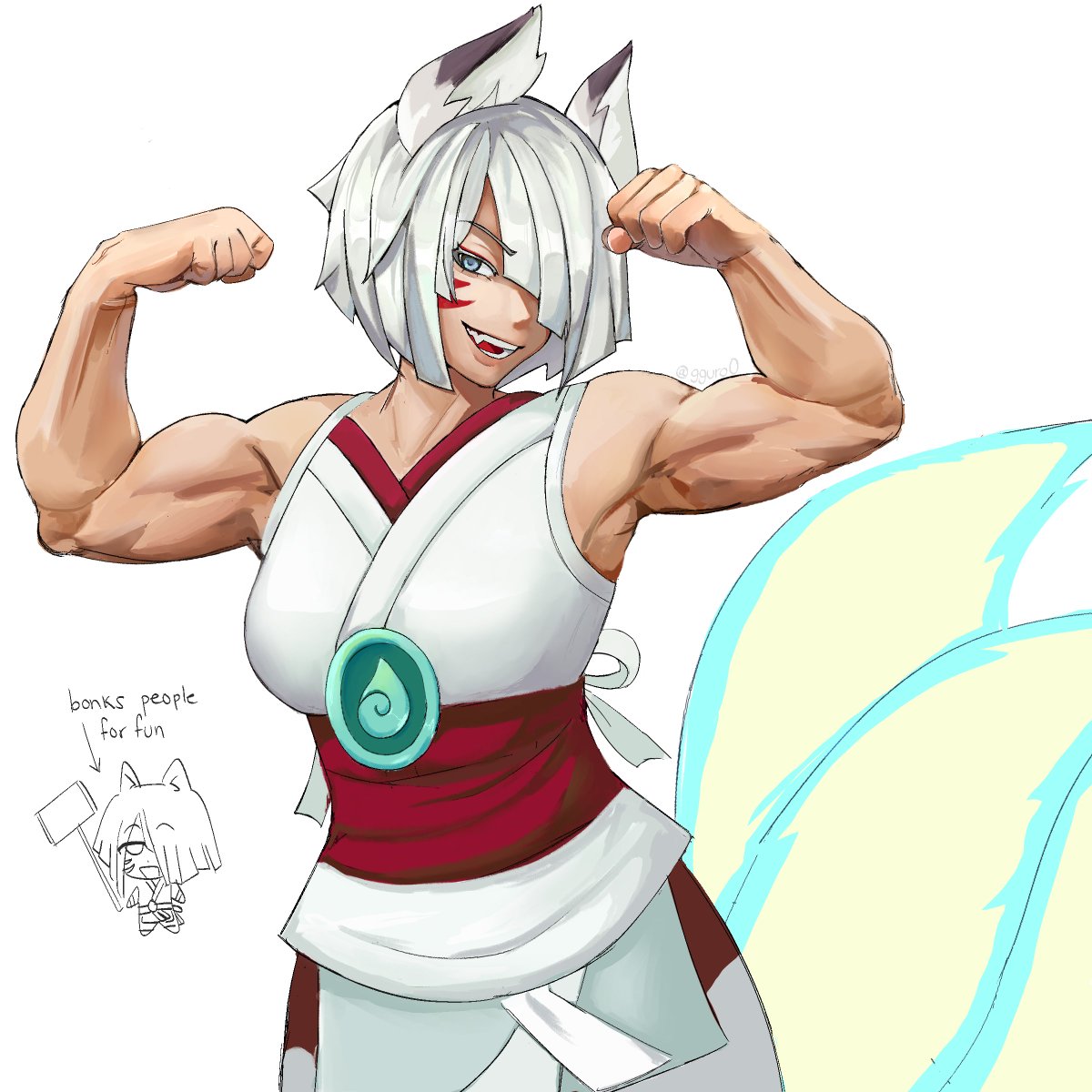 I believe in strong yumiko supremacy #BrawlhallaArt #yumiko