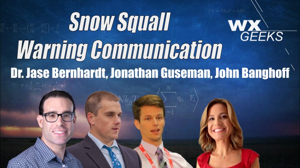 Weather Geeks (@weathergeeks) on Twitter photo Have you ever been driving and then a wall of snow moves in and you can't see the car in front of you? π¨οΈπ
Snow squalls are scary, but they don't have to be if you're prepared! Listen to our new episode π linktr.ee/WeatherGeeks
<a href="/WxJase/">Jase Bernhardt</a> <a href="/JohnBanghoff/">John Banghoff</a> Have you ever been driving and then a wall of snow moves in and you can't see the car in front of you? π¨οΈπ
Snow squalls are scary, but they don't have to be if you're prepared! Listen to our new episode π linktr.ee/WeatherGeeks
<a href="/WxJase/">Jase Bernhardt</a> <a href="/JohnBanghoff/">John Banghoff</a>