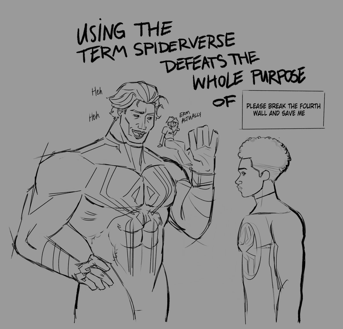 Eliza_Suns's tweet photo. hes the type to laugh bc you made an error, like hehe actually your wrong and this is why.
also, save miles!!😅😩
#milesmorales  #MiguelOHara https://t.co/G1e5BU58S4