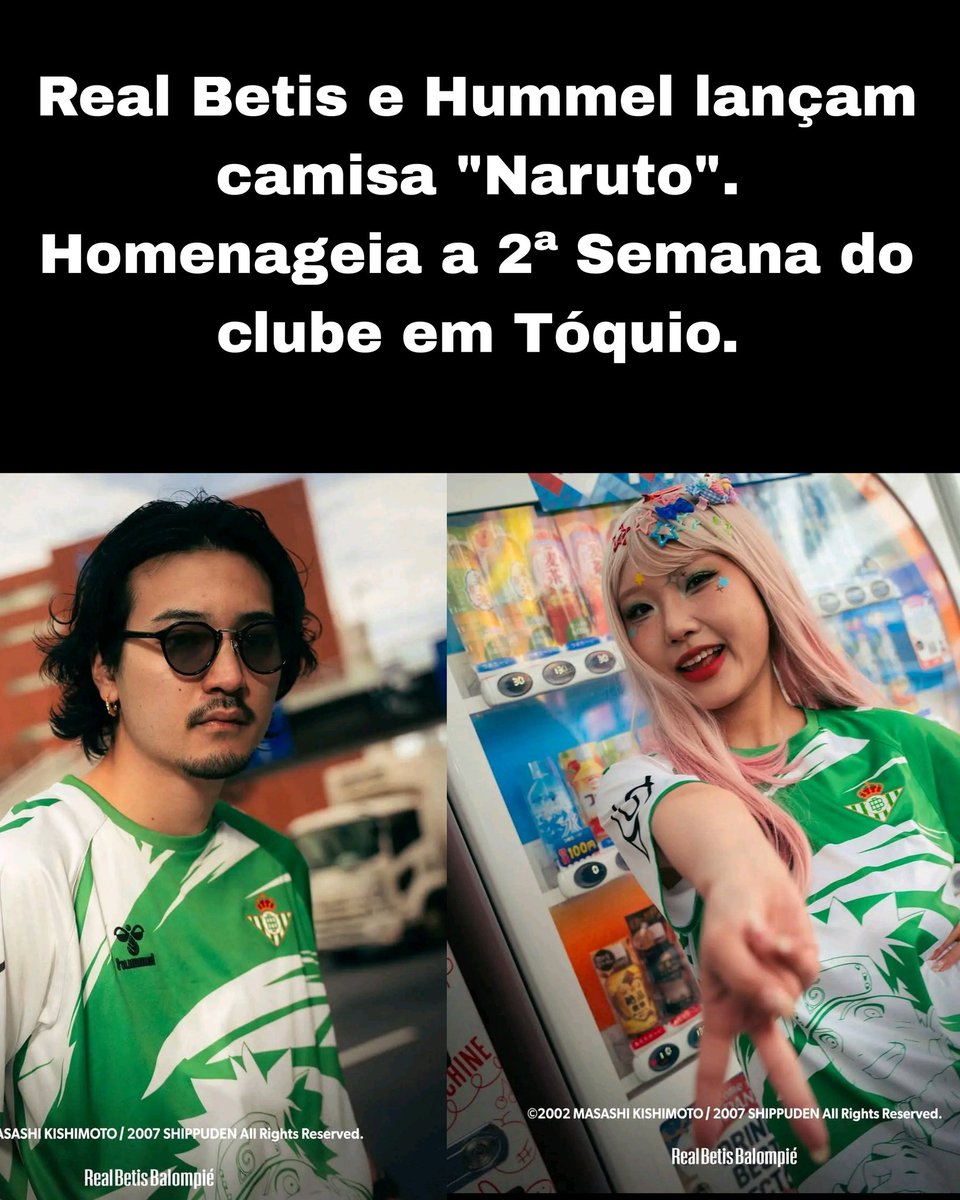 Real Betis em colaboração com a Hummel, patrocinadora técnica do clube, o clube lançou esta peça de edição limitada que visa homenagear a cultura japonesa e um dos seus personagens mais emblemáticos do universo mangá.
#Naruto #NarutoShippuden #realbetis #hummel #anime #manga