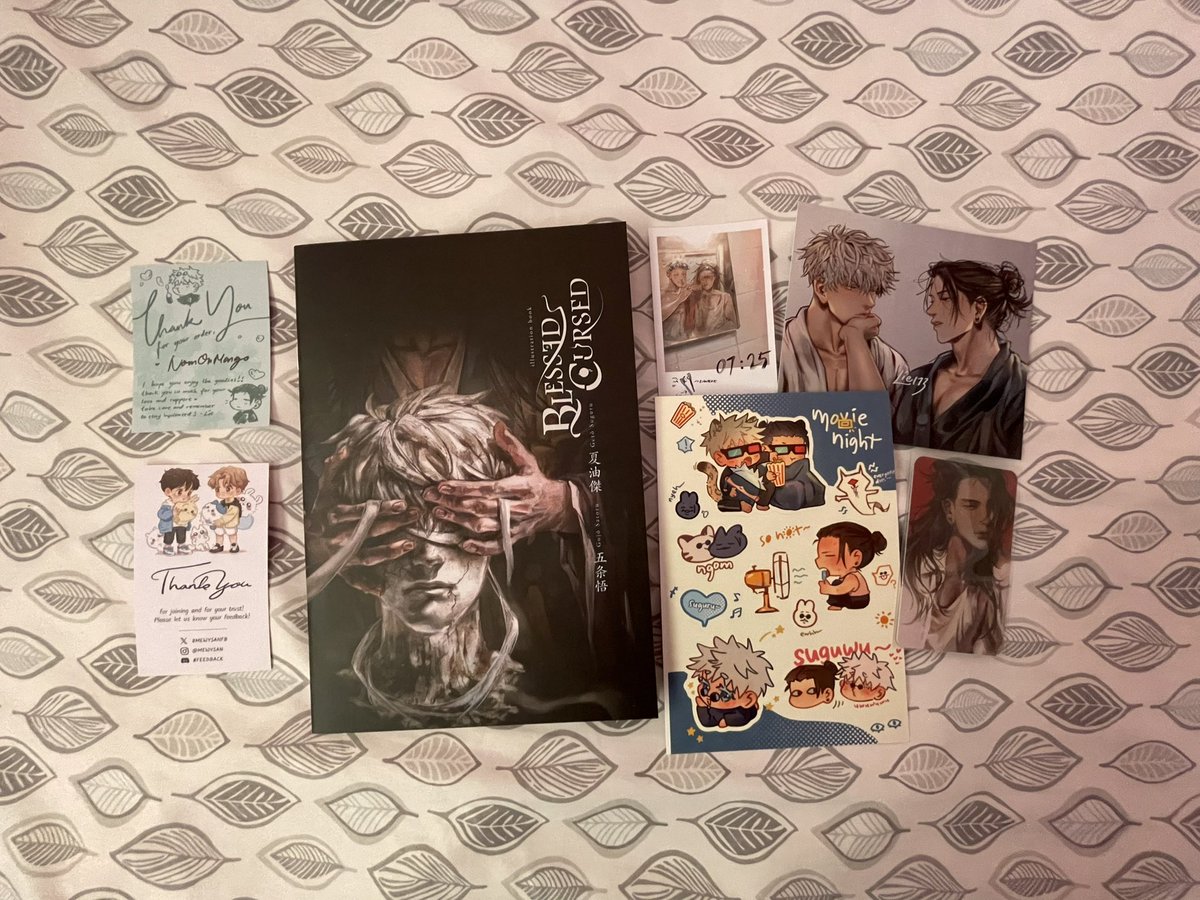 NomOnMango's tweet image. YAYAYAY! thank you @mewysan for hosting a GO for the satosugu artbook by @_lie173 !! i just flipped through it and the art is AMAZING ✨!! #mewysanfb