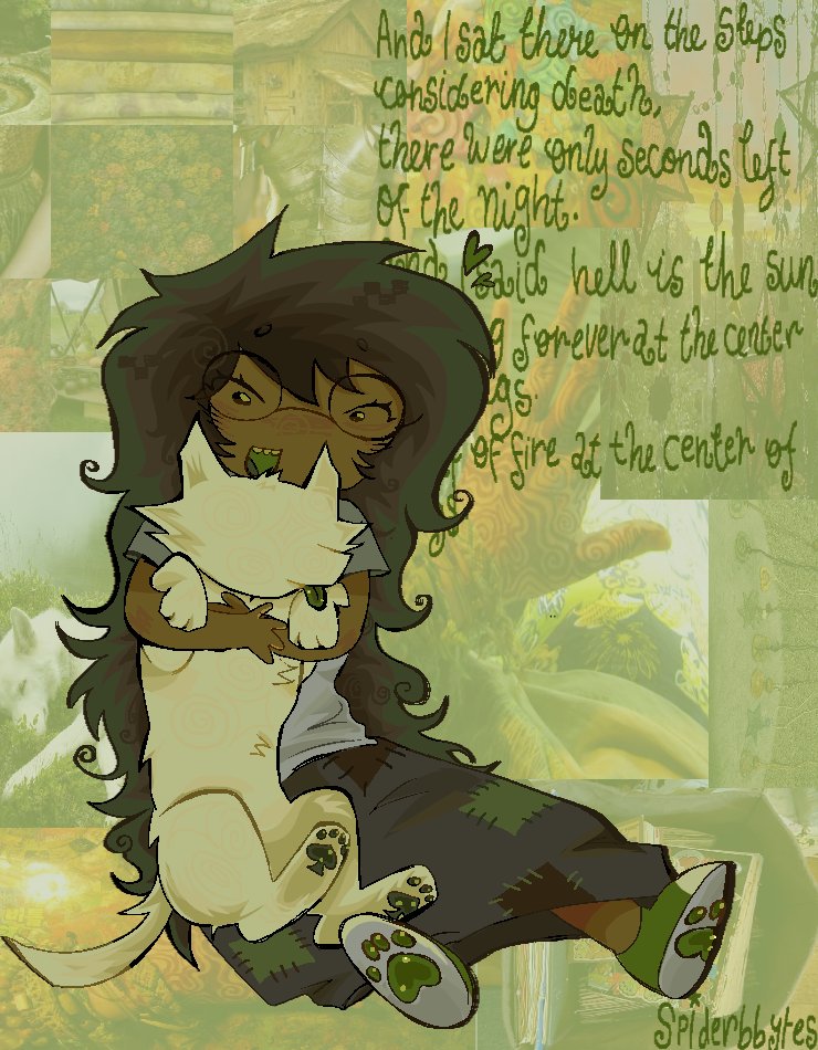rigbytes's tweet image. i drew jade and bec for my dogs birthday on saint patricks day 😼
#Homestuck