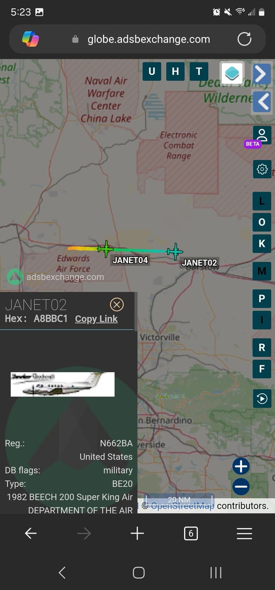 norb420's tweet photo. #A8BBC1 as #JANET02 
#A89BB0 as #JANET04 
Up from North Base K9L2 headed back to Harry Reid International KLAS. https://t.co/Z22Lf6PuOp